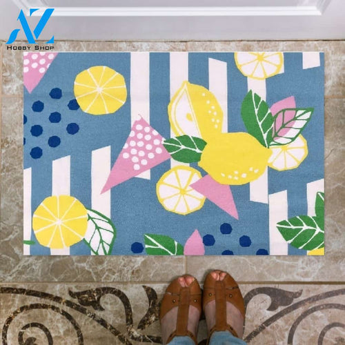 Fruit Lemon Doormat Welcome Mat Housewarming Gift Home Decor Funny Doormat Gift Idea For Fruit Lovers Gift For Friend Birthday Gift
