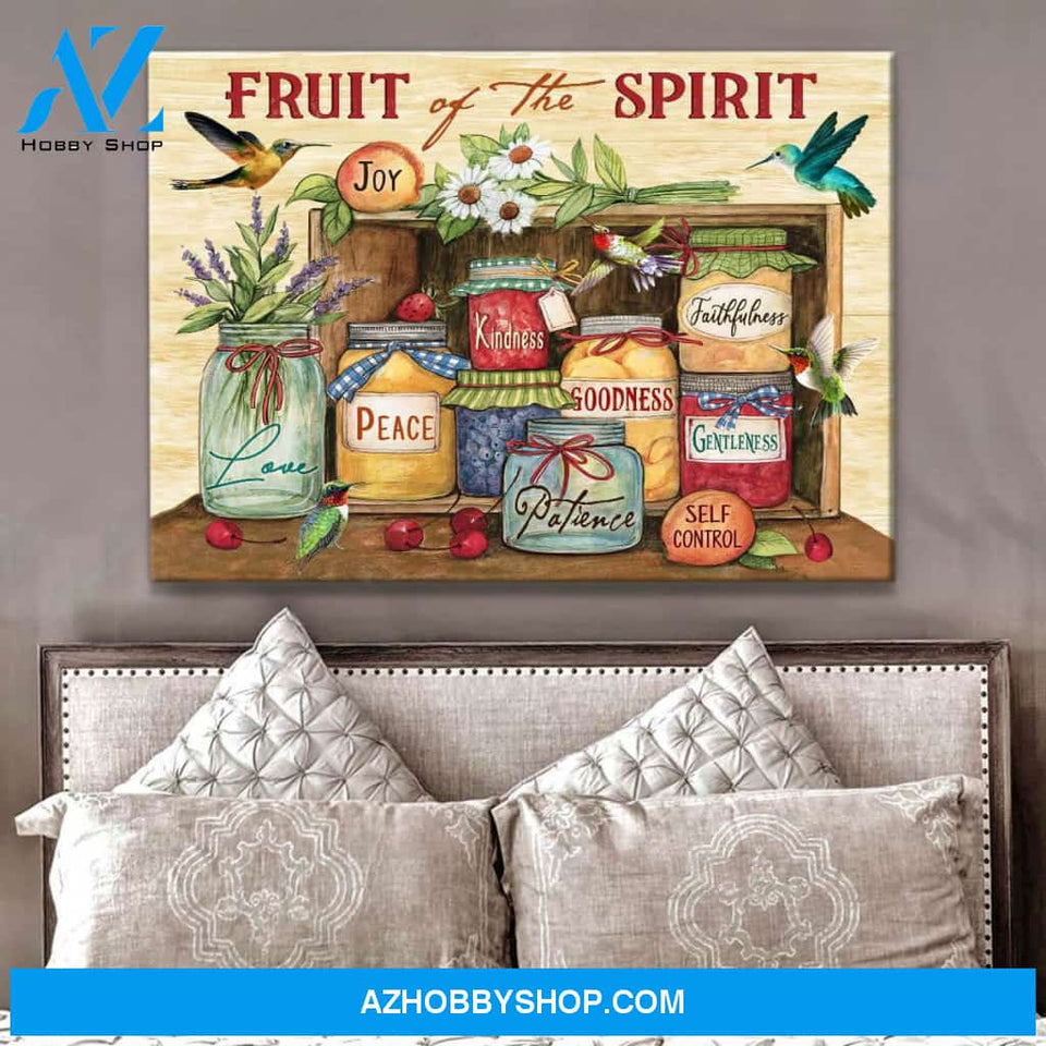 Fruit of the spirit Hummingbird Canvas Wall Art Decor