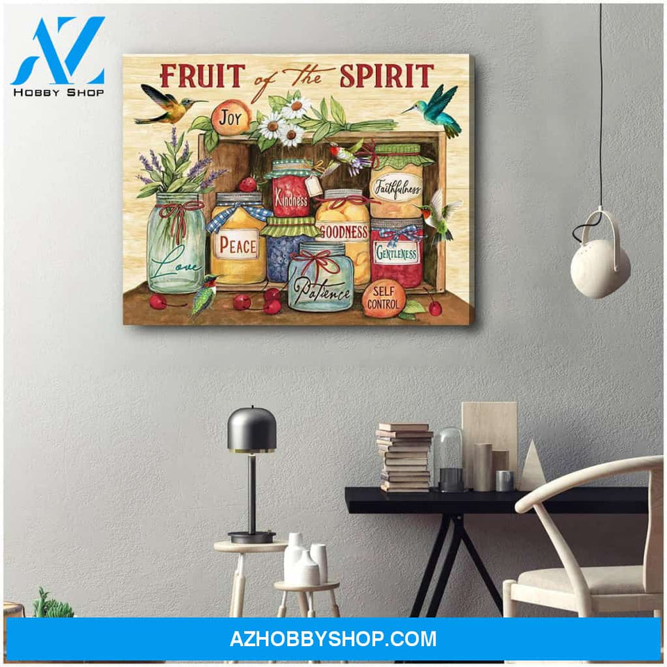 Fruit of the spirit Hummingbird Canvas Wall Art Decor