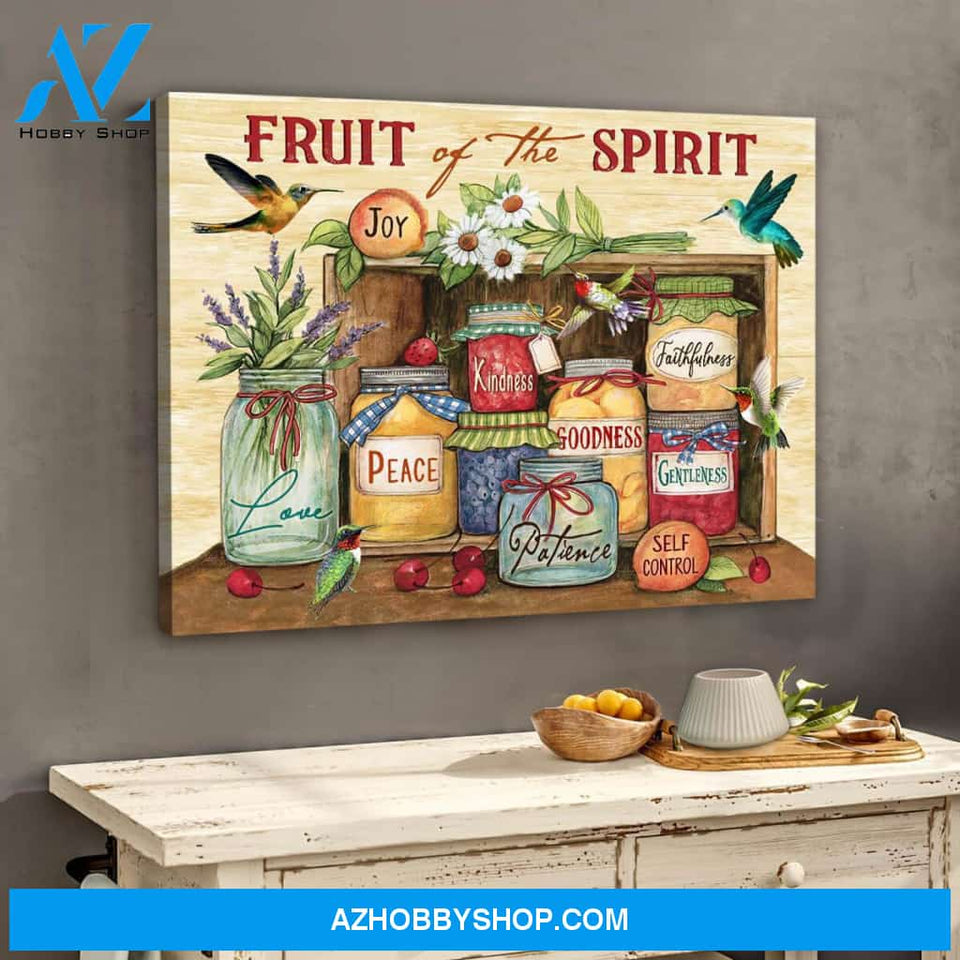 Fruit of the spirit Hummingbird Canvas Wall Art Decor