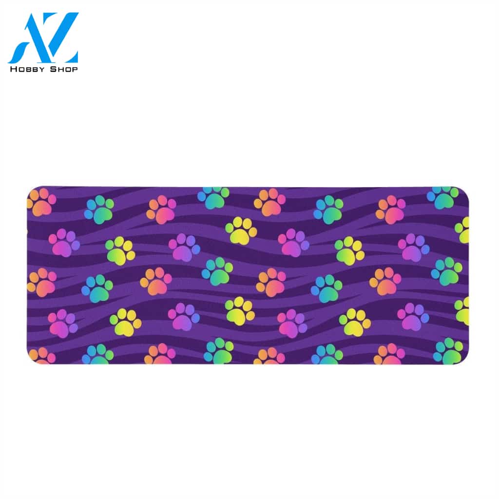 Funky Rainbow Pattern Rectangular Doormat