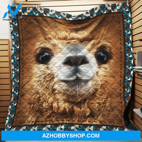 Funny Alpaca Face Fleece Blanket