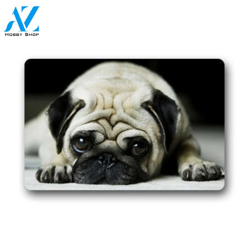 Funny Animal Sad Dog Doormat Welcome Mat House Warming Gift Home Decor Gift for Dog Lovers Funny Doormat Gift Idea