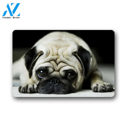 Funny Animal Sad Dog Doormat Welcome Mat House Warming Gift Home Decor Gift for Dog Lovers Funny Doormat Gift Idea