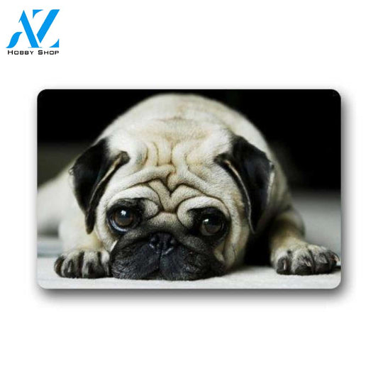 Funny Animal Sad Dog Doormat Welcome Mat House Warming Gift Home Decor Gift for Dog Lovers Funny Doormat Gift Idea