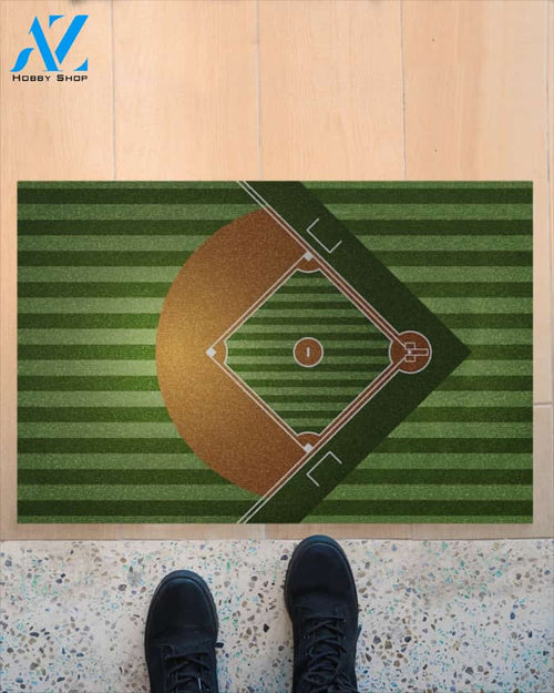 Funny Baseball Softball Field Indoor And Outdoor Doormat Gift For Baseball Lovers Birthday Gift Decor Warm House Gift Welcome Mat