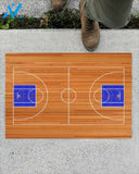 Funny Basketball Court Indoor And Outdoor Doormat Gift For Basketball Lovers Birthday Gift Decor Warm House Gift Welcome Mat