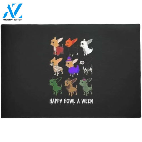 Funny Chihuahua Dog Halloween Happy Halloween Doormat Welcome Mat Housewarming Gift Home Decor Funny Doormat Gift For Dog Lovers