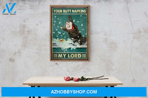 Funny Crocodile My Lord Canvas And Poster, Wall Decor Visual Art