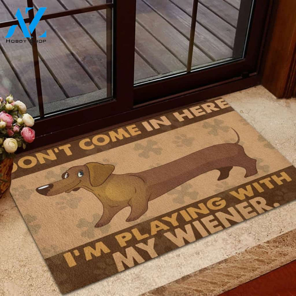 Funny Dachshund DoormatDog Funny Doormat Pet Doormat