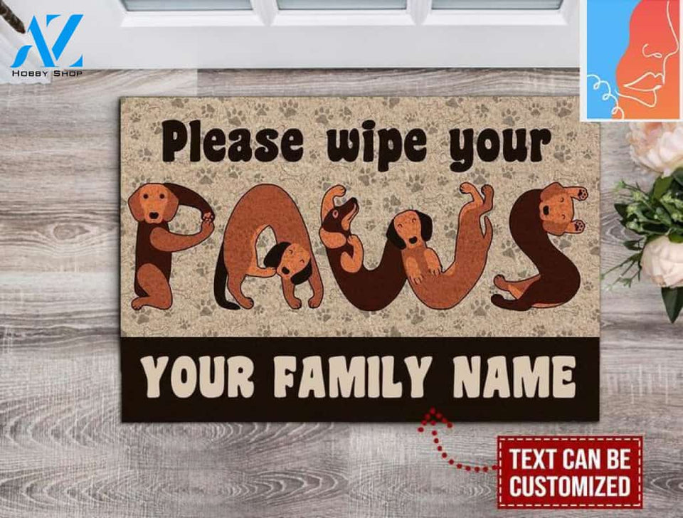 Funny Dachshunds Dance in My Home Doormat 4 | Welcome Mat | House Warming Gift