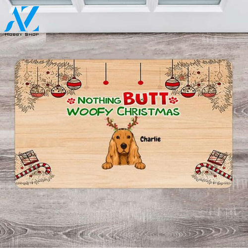 Personalized Funny Dog Doormat - Family Christmas Gifts - Up To 5 Dogs