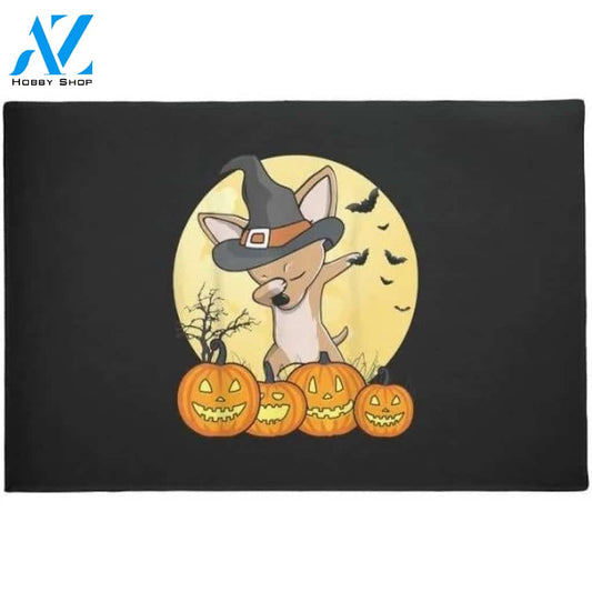 Funny Dog Pumpkin Halloween Doormat Welcome Mat Housewarming Gift Home Decor Funny Doormat Gift For Friend Halloween Day Gift