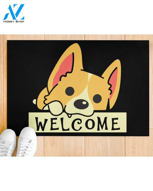 Funny Dog Welcome Doormat Welcome Mat House Warming Gift Home Decor Gift for Dog Lovers Funny Doormat Gift Idea