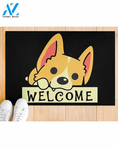 Funny Dog Welcome Doormat Welcome Mat House Warming Gift Home Decor Gift for Dog Lovers Funny Doormat Gift Idea
