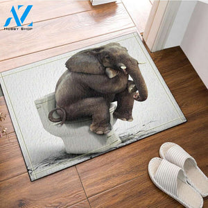 Funny Elephant Doormat Welcome Mat Housewarming Gift Home Decor Funny Doormat Gift Idea For Elephant Lovers Gift For Friend