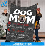 Funny English Bulldog Mom He Is My Child And I Love Him Gift Fleece Blanket