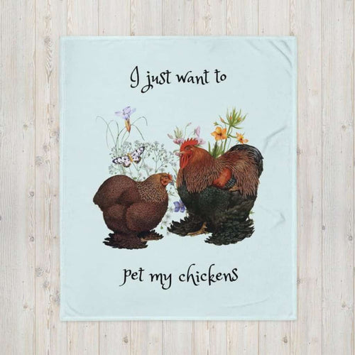 Funny Gifts, Cochin Chicken, Cottage Decor, Nature, Blanket