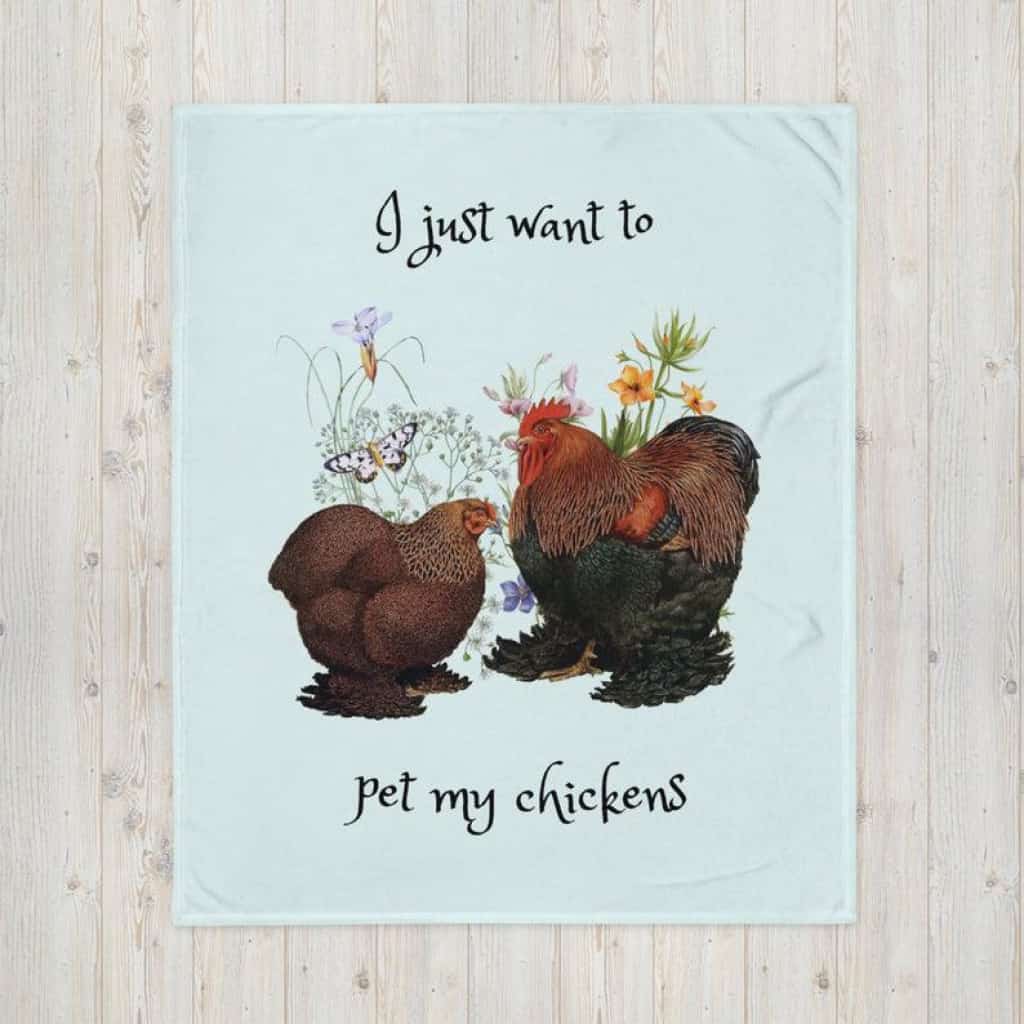 Funny Gifts, Cochin Chicken, Cottage Decor, Nature, Blanket