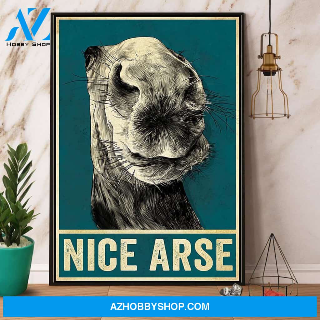 Funny Horse Nice Arse Retro Canvas And Poster, Wall Decor Visual Art