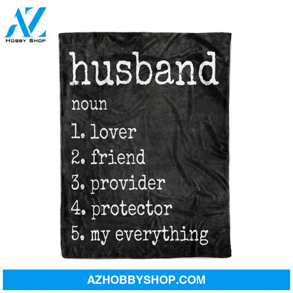 Funny Husband Definition Annversary Gifts - Fleece Blanket