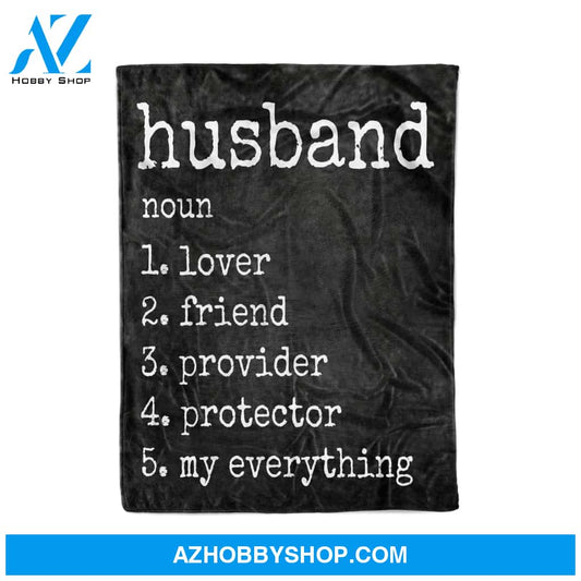 Funny Husband Definition Annversary Gifts - Fleece Blanket