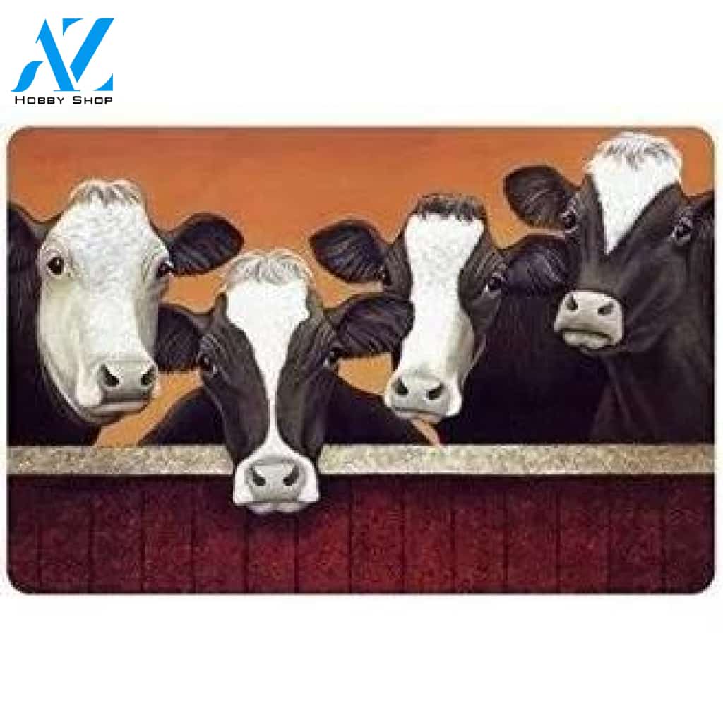 Funny Milk Cow Doormat Floor Mats Rugs Outdoors/Indoor Doormat