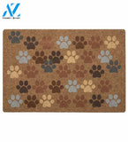 Funny Pet Lover Gift - Pet Paw Print Heart Doormat Welcome Mat House Warming Gift Home Decor Gift for Dog Lovers Funny Doormat Gift Idea