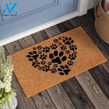 Funny Pet Paw Mat Gift - Cletus Heart Paws Door Mat Welcome Mat House Warming Gift Home Decor Gift For Dog Lovers Funny Doormat Gift Idea