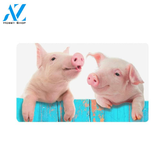 Funny Pigs Animal Doormat Indoor and Outdoor Doormat Welcome Mat House Warming Gift Home Decor Funny Doormat Gift Idea