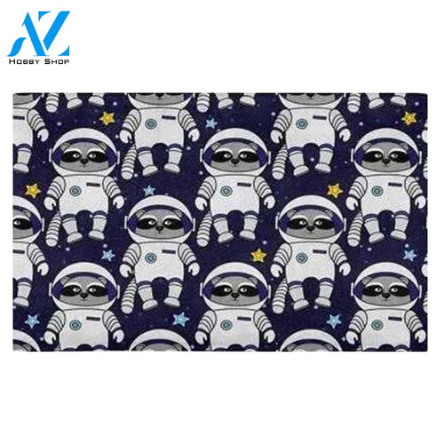 Funny Raccoon Astronaut In Spacesuit Doormat Welcome Mat House Warming Gift Home Decor Gift For Raccoon Lovers Funny Doormat Gift Idea