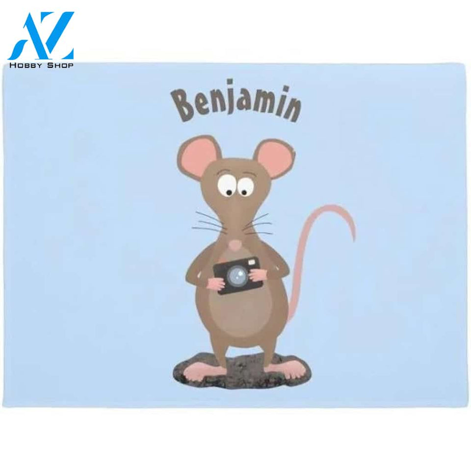 Funny Rat With Camera Doormat Welcome Mat Housewarming Gift Home Decor Funny Doormat Gift For Friend Birthday Gift