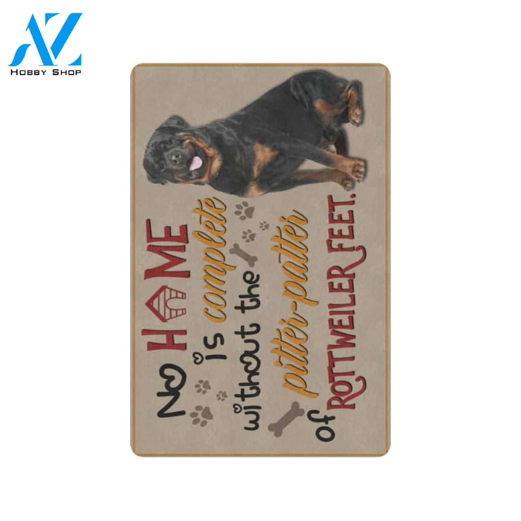 Funny Rottweiler Feel Printed Doormat Home Decor