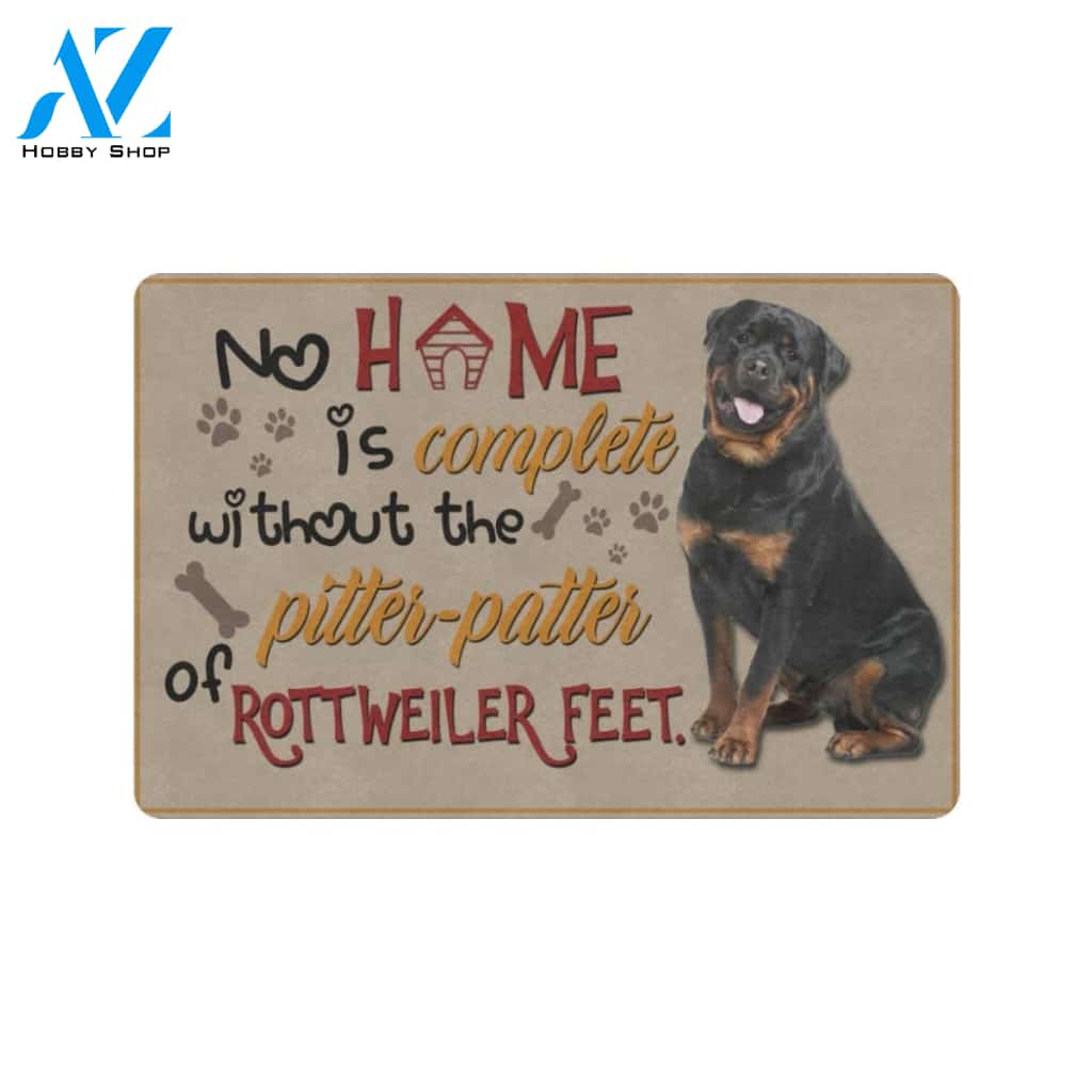 Funny Rottweiler Feel Printed Doormat Home Decor