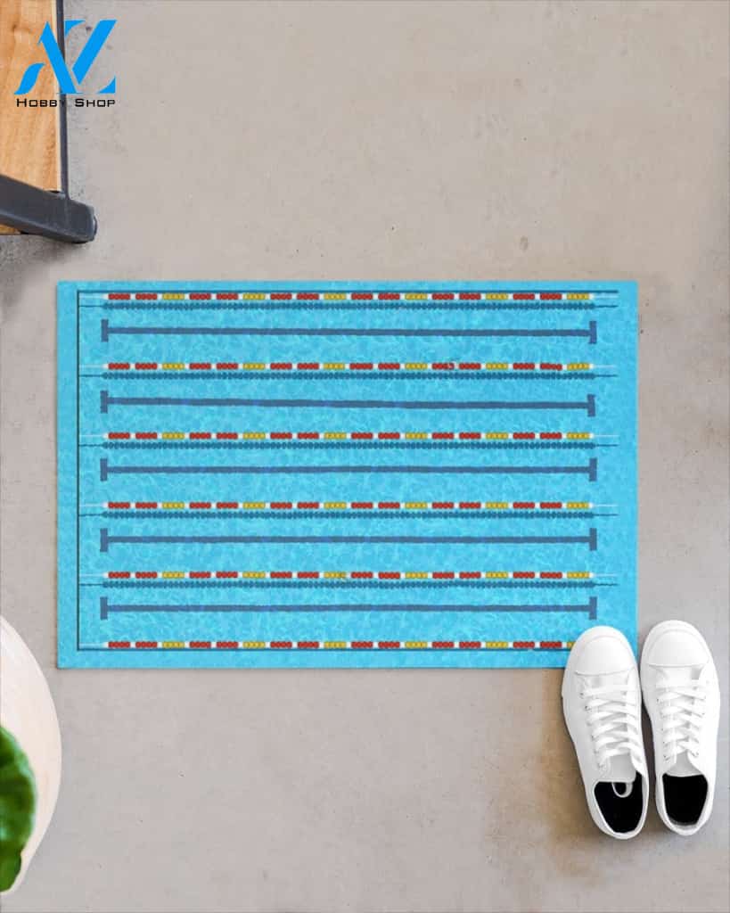 Funny Swimming Pool Indoor And Outdoor Doormat Gift For Swimming Lovers Birthday Gift Decor Warm House Gift Welcome Mat
