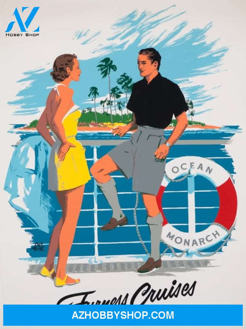 Furness Cruises From Florida Vintage Poster