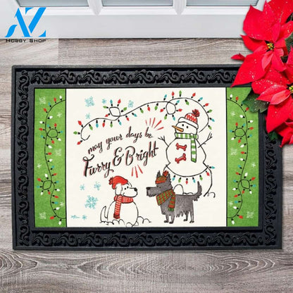 Furry & Bright Scottie Doormat - 18" x 30"