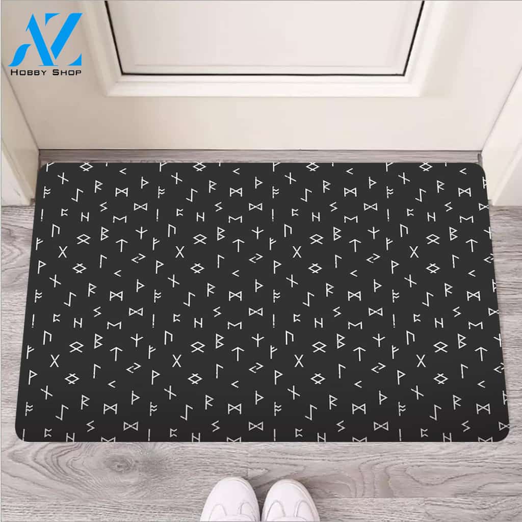 Futhark Viking Door Mat