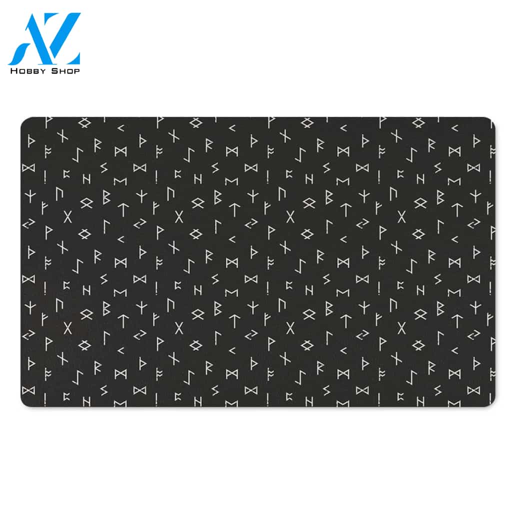 Futhark Viking Door Mat