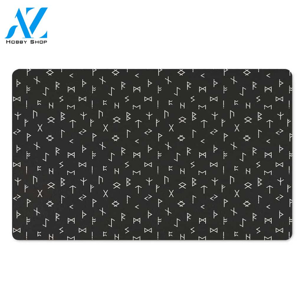 Futhark Viking Door Mat