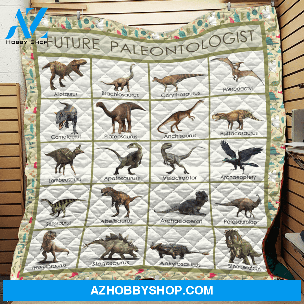 Future Paleontologist Dinosaurus Fleece Blanket
