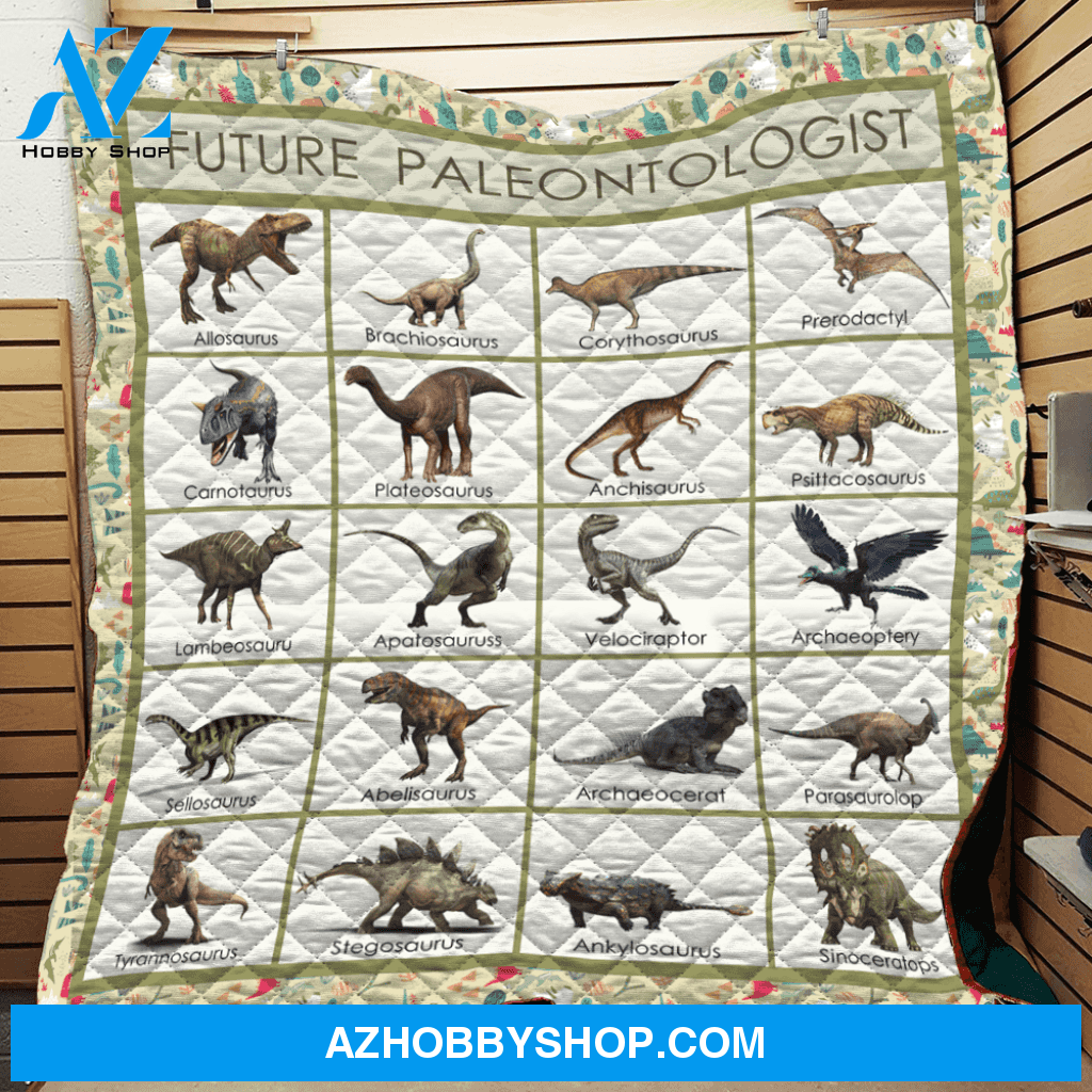 Future Paleontologist Dinosaurus Fleece Blanket