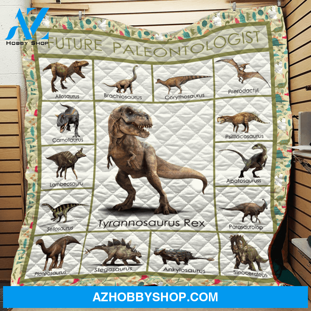 Future Paleontologist Trex Fleece Blanket