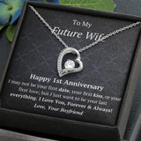 Future Wife - 1st Anniversary - Forever Love Heart Necklace