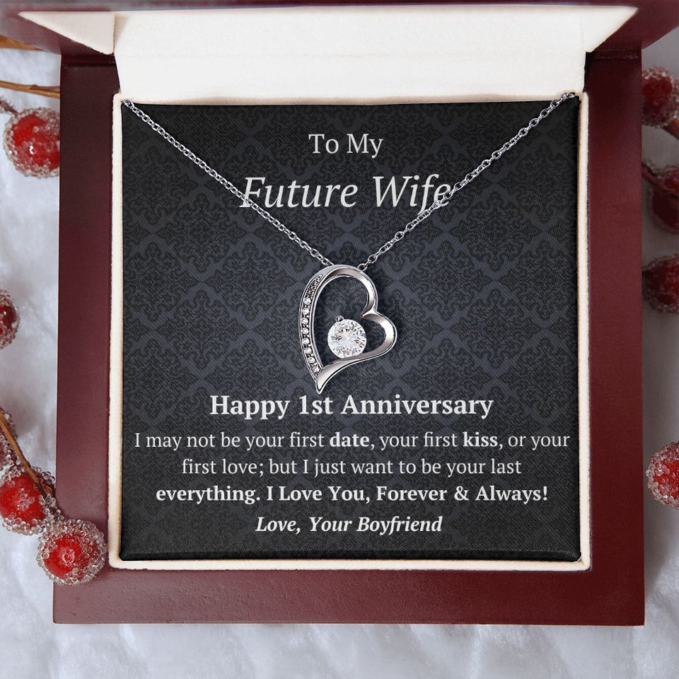 Future Wife - 1st Anniversary - Forever Love Heart Necklace