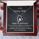 Future Wife - 1st Anniversary - Forever Love Heart Necklace