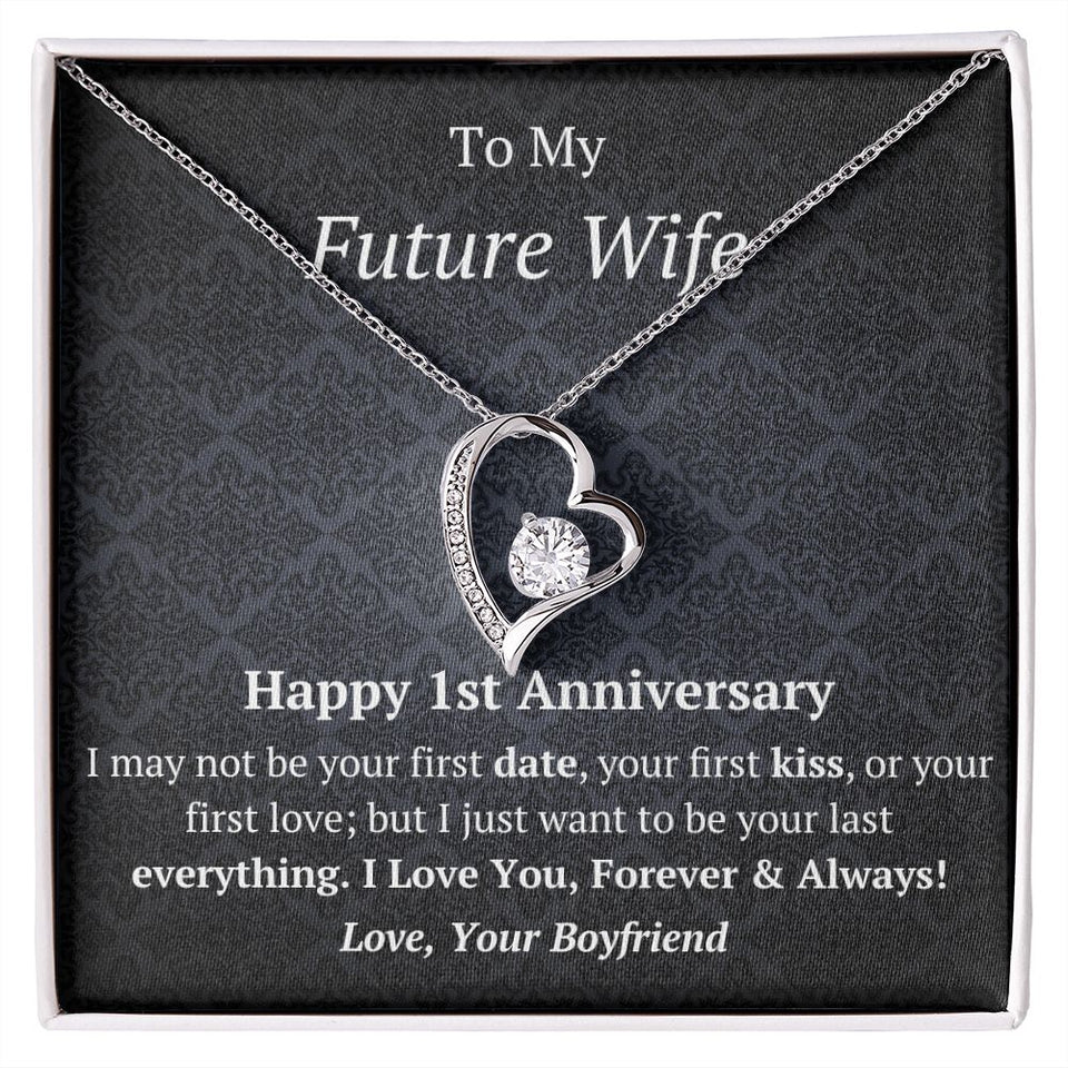 Future Wife - 1st Anniversary - Forever Love Heart Necklace