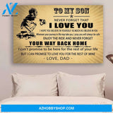G-Baseball poster, Dad to son, Your way back home Canvas And Poster, Wall Decor Visual Art Gift Father's Day