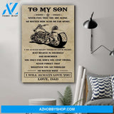 G-Biker Canvas And Poster, Wall Decor Visual Art Gift Father's Day