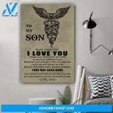 G- Doctor poster, Dad to son, I love you Canvas And Poster, Wall Decor Visual Art Gift Father's Day